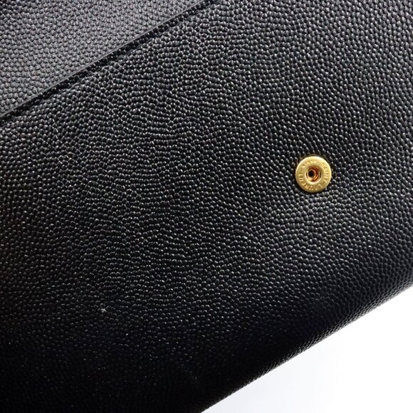 YSL Grain De Poudre Monogram uptown wallet - Picture 6 of 10